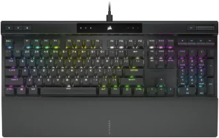 Corsair K70 RGB PRO Wired Mechanical Gaming Keyboard (CHERRY MX RGB Speed Switches: Linear and Rapid, 8,000Hz Hyper-Polling, PBT DOUBLE-SHOT PRO Keycaps, Soft-Touch Palm Rest) QWERTY, NA - Black