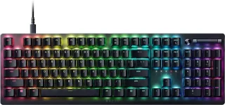 Razer DeathStalker V2 Gaming Keyboard: Low-Profile Keys - Linear Red Optical Switches - Ultra-Durable Coated Keycaps - Durable Aluminum Top Plate - Multi-Function Roller and Media Button - Chroma RGB