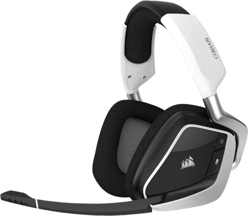 Corsair VOID RGB Elite Wireless Premium Gaming Headset with 7.1 Surround Sound - Discord Certified - Works with PC, PS5 and PS4 - White (CA-9011202-NA) - Featured Image