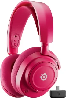 SteelSeries Arctis Nova 7 Wireless Gen 2 Gaming Headset - Real-Time App Control, 50+ HR Play, Neodymium Drivers, Mix 2.4GHz/Bluetooth, PC, PS5, PS4, Switch 1/2, Mobile - Magenta