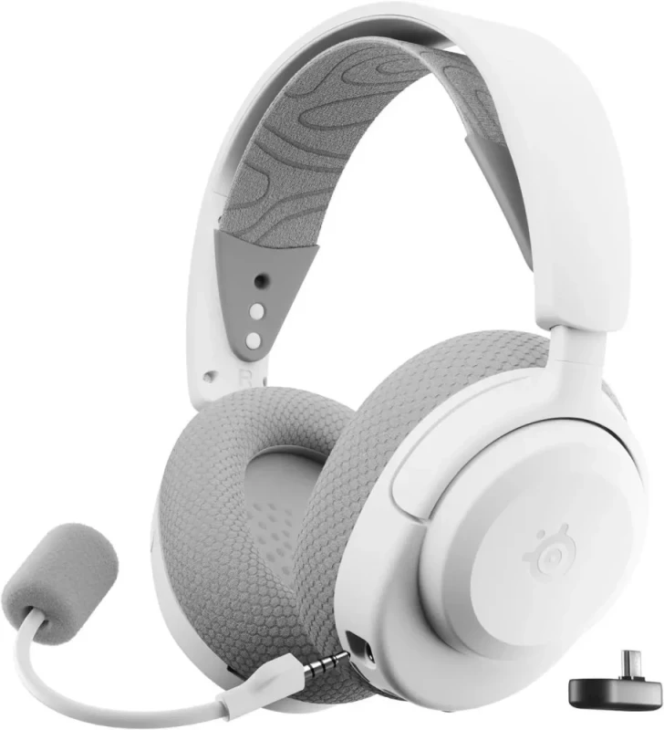 SteelSeries Arctis Nova 3X Wireless Multi-Platform Gaming Headset - Mobile App Control, 40 HR Battery, Neodymium Magnetic Drivers, 2.4GHz/Bluetooth, Xbox, PS5, PC, Switch, Mobile - White - Featured Image