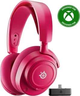 SteelSeries Arctis Nova 7X Wireless Gen 2 Gaming Headset - Real-Time App Control, 50+ HR Play, Neodymium Drivers, Mix 2.4GHz/Bluetooth, Xbox, PC, PS5/PS4, Switch 1/2, Mobile - Magenta