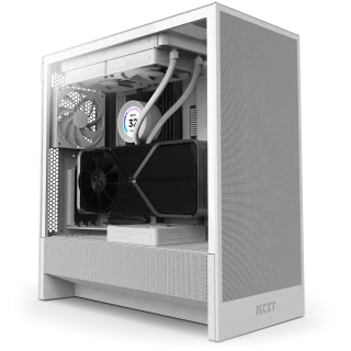 NZXT H Series H5 Flow 2024 Edition ATX Mid Tower Chassis All White Color