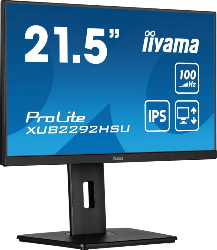 iiyama ProLite XUB2292HSU-B6 22" Full HD IPS Monitor - 100Hz, 0.4ms MPRT, FreeSync Premium, HDMI/DP, USB Hub, Height Adjustable, Speakers - Featured Image