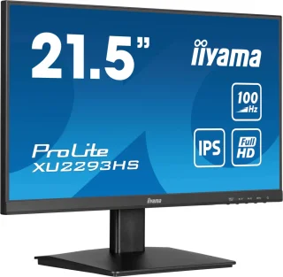 iiyama ProLite XU2293HS-B6 22" Full HD IPS Monitor - 100Hz, 1ms MPRT, FreeSync, HDMI/DP, Height Adjustable Stand, Speakers