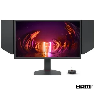 BenQ ZOWIE XL2546X+ 24.1" Full HD TN Esports Monitor - 280Hz, 0.5ms, DyAc 2, HDMI/DP, Height Adjustable, Tilt, Black eQualizer, S-Switch, Hood