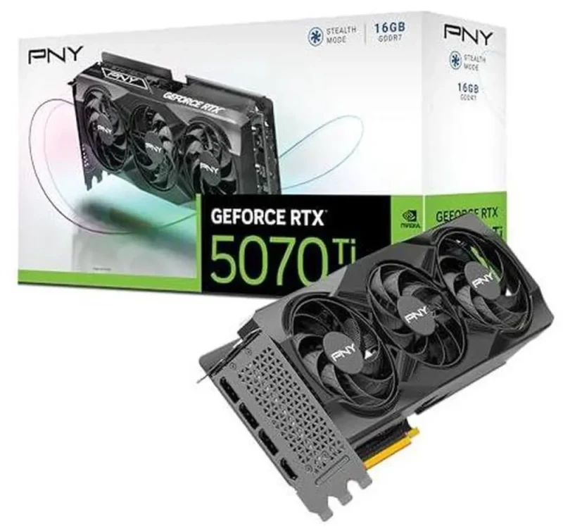 PNY GeForce RTX 5070 Ti Overclocked Triple Fan GPU - Featured Image