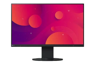 EIZO FlexScan EV2460-BK 23.8" Full HD IPS Office Monitor - 60Hz, 5ms GtG, HDMI/DP/DVI/VGA, USB Hub, Height Adjustable, Pivot, Built-in Speakers, Black