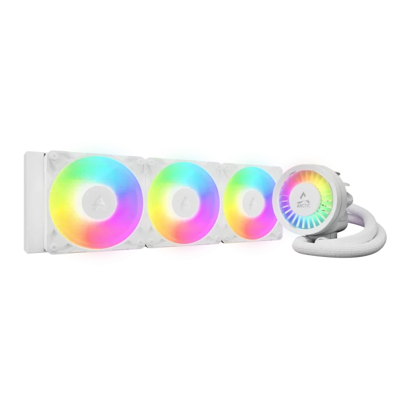 ARCTIC Liquid Freezer III 360 Pro A-RGB White – 360mm AIO CPU Cooler, 3x P12 PWM PST A-RGB Fans + 60mm VRM Fan, Addressable RGB, Intel LGA1700/1851 & AMD AM4/AM5 - Featured Image