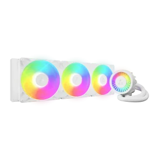 ARCTIC Liquid Freezer III 420 Pro A-RGB White – 420mm AIO CPU Cooler, 3x P14 PWM PST A-RGB Fans + 60mm VRM Fan, Addressable RGB, Intel LGA1700/1851 & AMD AM5/AM4