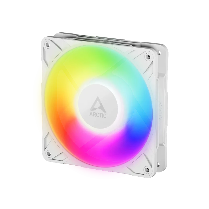 ARCTIC P12 Pro A-RGB 120mm Case Fan White - Single Pack - 0dB Semi-Passive, 3000 RPM, 77 CFM, 12 A-RGB LEDs, Daisy-Chain - High-Performance Gaming Fan - Featured Image