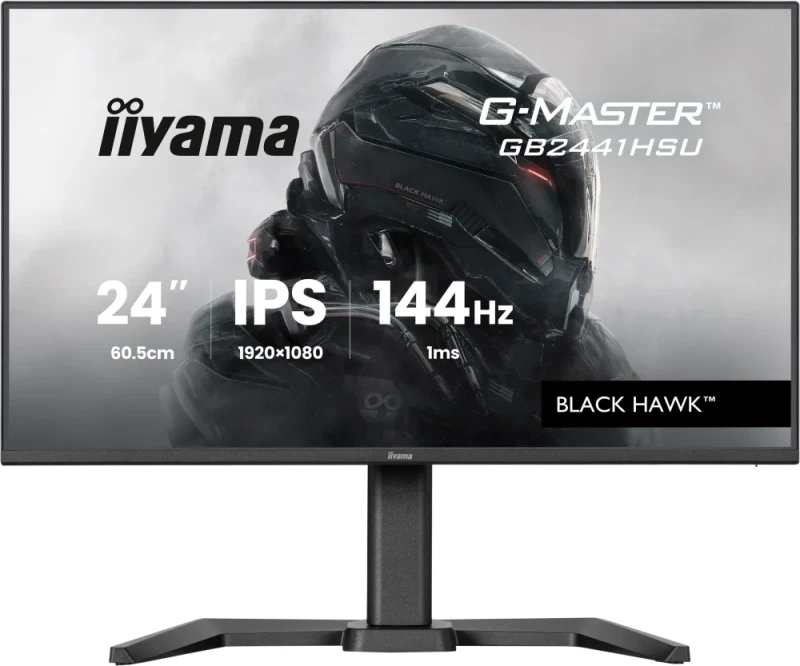 iiyama G-Master G2441HSU-B1 24" Full HD IPS Gaming Monitor - 144Hz, 1ms MPRT, FreeSync, HDMI/DP, USB Hub, Speakers, Height Adjustable, Pivot - Featured Image