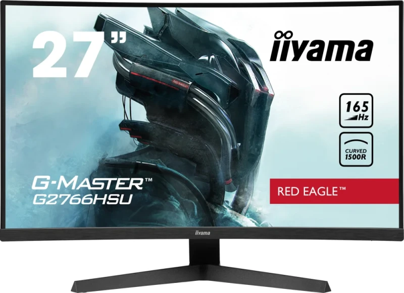 iiyama G-Master G2766HSU-B1 27" Full HD Curved VA Gaming Monitor – 165Hz, 1ms, FreeSync Premium, USB, Speakers - Featured Image