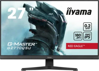 iiyama G-Master G2770QSU-B6 27" QHD Fast IPS – 180Hz, 0.2ms, FreeSync Premium, USB, Speakers