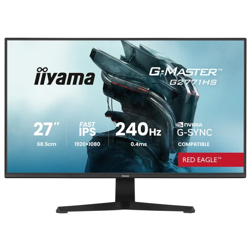 iiyama G-Master G2771HS-B1 27" Full HD IPS – 240Hz, 0.4ms, G-Sync Compatible, Speakers - Featured Image
