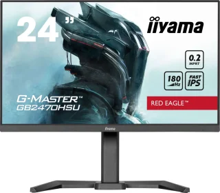 iiyama G-Master GB2470HSU-B6 24" Full HD Fast IPS – 180Hz, 0.2ms, FreeSync Premium, USB, Speakers, Pivot