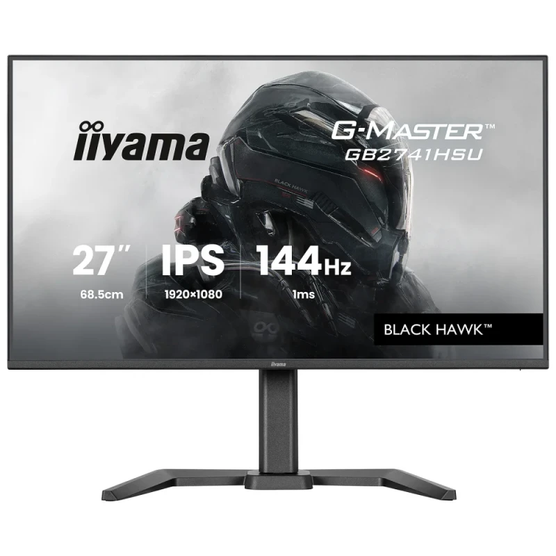 iiyama G-Master GB2741HSU-B1 27" Full HD IPS Gaming Monitor – 144Hz, 1ms, FreeSync, USB, Speakers, Pivot - Featured Image