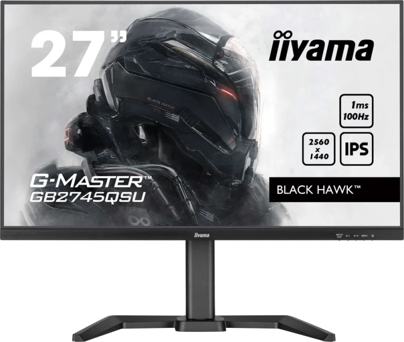 iiyama G-Master GB2745QSU-B2 27" QHD IPS Monitor – 100Hz, 1ms, Speakers, USB, Pivot - Featured Image
