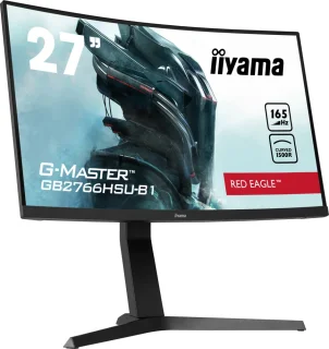 iiyama G-Master GB2766HSU-B1 27" Full HD Curved VA Gaming Monitor – 165Hz, 1ms, FreeSync Premium, USB, Speakers