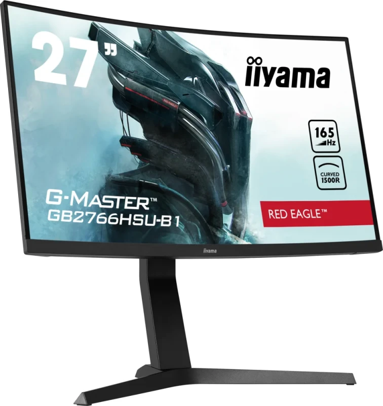 iiyama G-Master GB2766HSU-B1 27" Full HD Curved VA Gaming Monitor – 165Hz, 1ms, FreeSync Premium, USB, Speakers - Featured Image