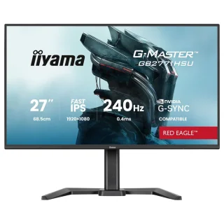 iiyama G-Master GB2771HSU-B1 27" Full HD IPS Gaming Monitor – 240Hz, 0.4ms, G-Sync, USB, Speakers, Pivot