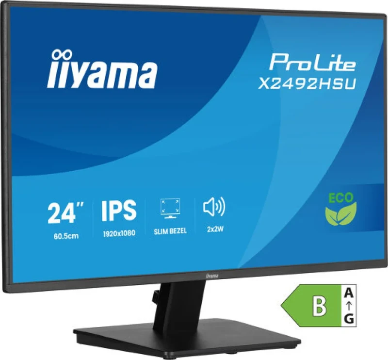 iiyama ProLite X2492HSU-B1 24" Full HD IPS Monitor – 75Hz, 4ms, USB Hub, Speakers - Featured Image