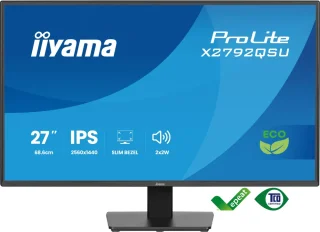 iiyama ProLite X2792QSU-B1 27" QHD IPS Monitor – 75Hz, 4ms, USB Hub, Speakers