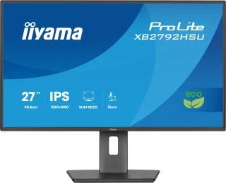 iiyama ProLite XB2792HSU-B1 27" Full HD IPS Monitor – 75Hz, USB Hub, Speakers, Full Ergonomic Pivot Stand