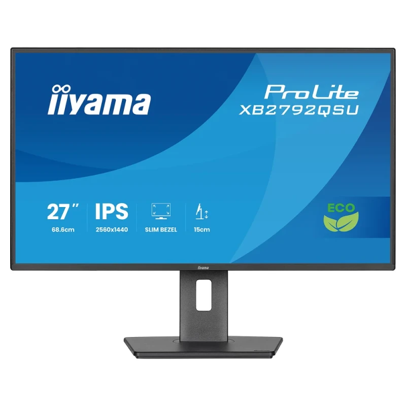 iiyama ProLite XB2792QSU-B1 27" QHD IPS Monitor – 75Hz, USB Hub, Speakers, Full Ergonomic Pivot Stand - Featured Image