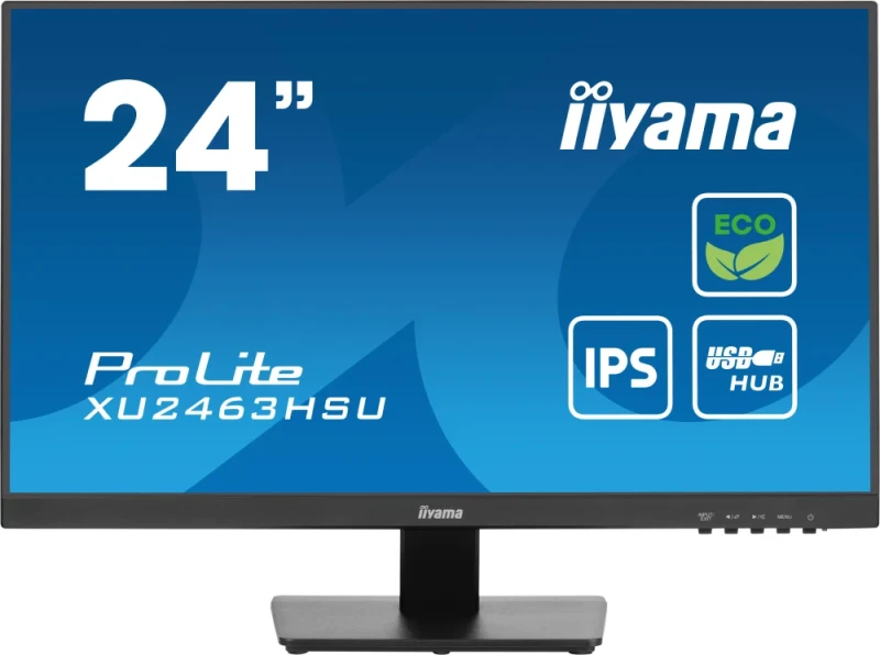 iiyama ProLite XU2463HSU-B1 24" Full HD IPS Monitor – 100Hz, 3ms, USB Hub, Ultra-Slim Bezel - Featured Image