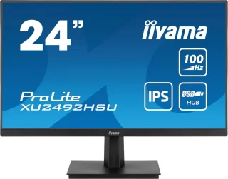 iiyama ProLite XU2492HSU-B6 24" Full HD IPS Monitor – 100Hz, AdaptiveSync, USB Hub, Speakers