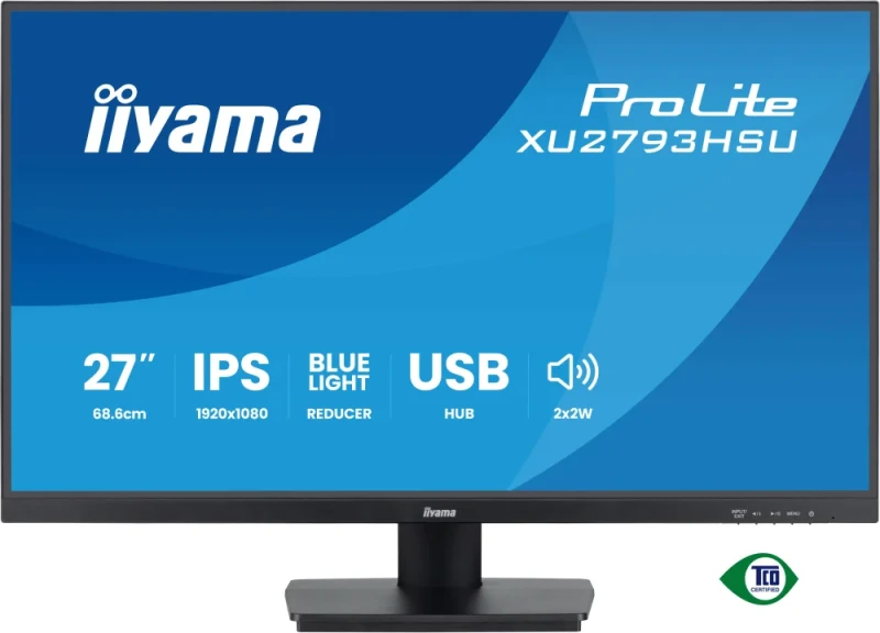 iiyama ProLite XU2793HSU-B7 27" Full HD IPS Monitor – 100Hz, AdaptiveSync, USB Hub, Speakers - Featured Image