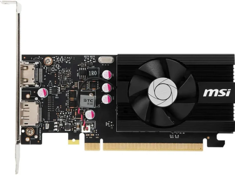 MSI GeForce GT 1030 4GB GDDR4 PCI Express 3.0 x16 (uses x4) ATX Graphics Card GT 1030 4GD4 LP OC - Featured Image