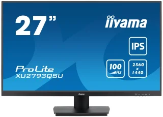 iiyama ProLite XU2793QSU-B7 27" QHD IPS Monitor – 100Hz, Adaptive-Sync, USB Hub, Speakers