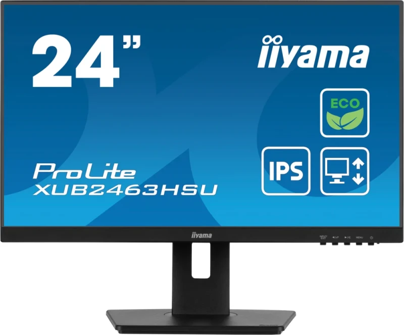 iiyama ProLite XUB2463HSU-B1 24" Full HD IPS Monitor – 100Hz, FreeSync, USB Hub, Pivot Stand - Featured Image