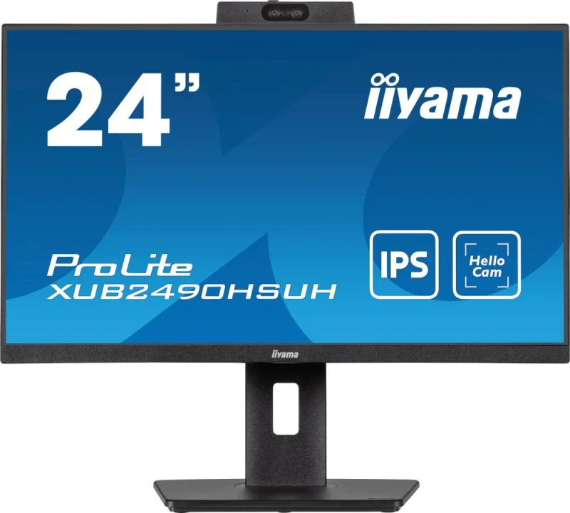 iiyama ProLite XUB2490HSUH-B 24" Full HD IPS Monitor – 100Hz, FreeSync, USB Hub, Webcam, Pivot - Featured Image