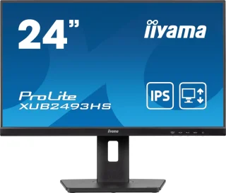 iiyama ProLite XUB2493HS-B6 24" Full HD IPS Monitor – 100Hz, Adaptive-Sync, Speakers, Pivot