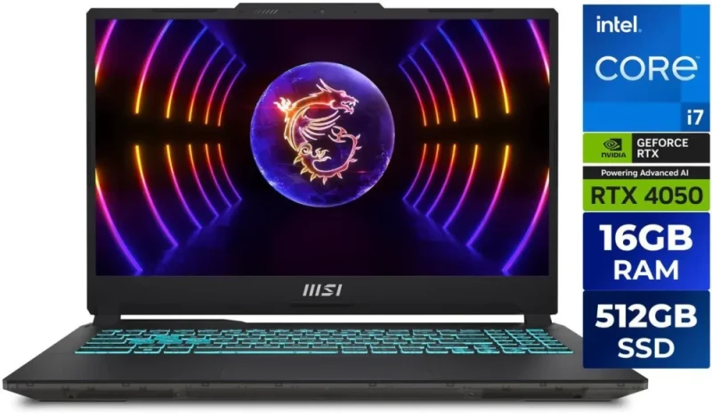 MSI Cyborg - 15.6" GeForce RTX 4050 Laptop GPU - Intel Core i7-13620H - 16GB Memory - 512 GB SSD - Windows 11 Home Gaming Laptops - 144 Hz IPS (A13VE-218US ) - Featured Image