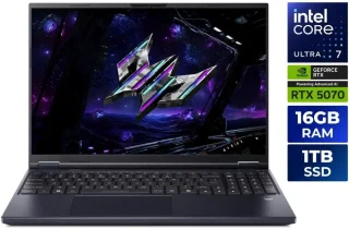 Acer Predator Helios Neo - 16.0" GeForce RTX 5070 Laptop GPU - Intel Core Ultra 7 255HX - 16GB (2 x 8GB) Memory - 1 TB PCIe SSD - Windows 11 Home Gaming Laptop - 240 Hz IPS (PHN16-73-7166)