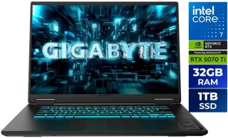 GIGABYTE - GAMING A16 PRO Gaming Laptop - 165Hz 2560x1600 WQXGA - NVIDIA GeForce RTX 5070 Ti - Intel Core 7 240H - 1TB SSD with 32GB LPDDR5X RAM - Windows 11 Home (GAMING A16 PRO DXHG4USCC4SH)