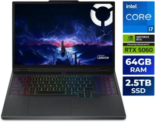 Lenovo Legion 5i - 15.1" GeForce RTX 5060 Laptop GPU - Intel Core i7-14700HX - 64GB Memory - 2.5 TB SSD - Windows 11 Home Gaming Laptop - 165 Hz OLED (83LY000LUS )