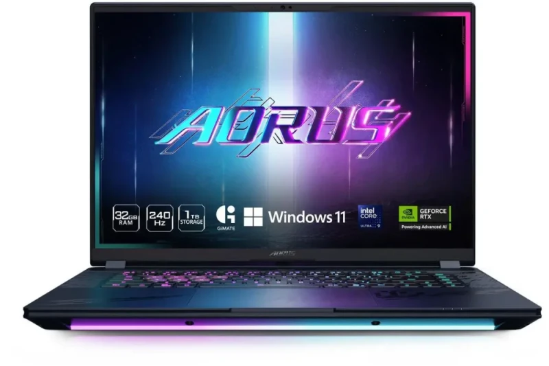 GIGABYTE - 16" GeForce RTX 5070 Ti Laptop GPU - Intel Core Ultra 9 275HX - 32GB Memory - 1 TB SSD - Windows 11 Home Advanced Gaming Laptop - 240 Hz OLED (AORUS MASTER 16 BXHC4USE64SH ) - Featured Image