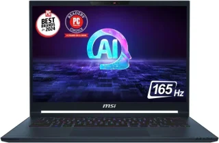 MSI Stealth 14 AI 14" FHD+ 165Hz NVIDIA GeForce RTX 4050  Intel® Core™ Ultra7-155H 16GBDR5 1TB NVMe SSD Win 11PRO Ultra Thin and Light Gaming Laptop(A1VEG-090US)
