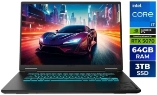 GIGABYTE - 16" GeForce RTX 5070 Laptop GPU - Intel Core i7-13620H - 64GB Memory - 3 TB SSD - Windows 11 Home Gaming Laptops - 165 Hz IPS (GAMING A16 CWHI3US894SH )