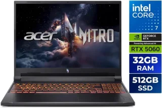 Acer Nitro V 16 ANV16-72-73C7: 16" WUXGA 180Hz IPS, Intel Core 7 240H, RTX 5060 85W, 32GB DDR5, 512GB PCIe Gen4 SSD, Win11