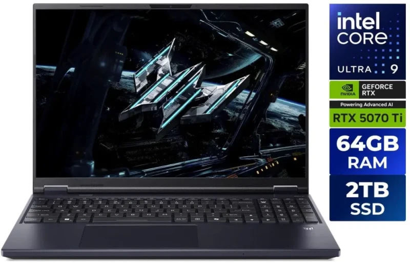 Acer Predator Helios Neo 16 PHN16-73-95NT: 16" WQXGA 240Hz IPS, Core Ultra 9 275HX, RTX 5070 Ti, 64GB DDR5, 2TB SSD, Win11 - Featured Image