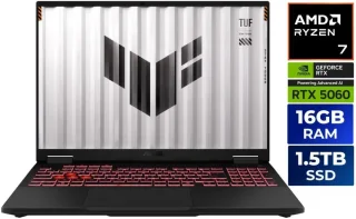 ASUS TUF Gaming A16 FA608UM-NS73 1.5TB: 16" QHD 165Hz IPS, Ryzen 7 260, RTX 5060, 16GB DDR5, 1.5TB SSD, Win11