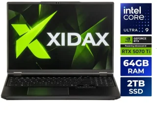 XIDAX 16" RTX 5070Ti: 16" QHD+ 300Hz Mini LED, Core Ultra 9 275HX, RTX 5070 Ti, 64GB DDR5, 2TB SSD, Win11