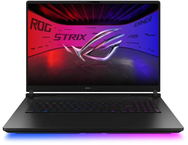 ASUS ROG Strix Scar 18 G835LW-XS97 18" 240Hz QHD+ Mini-LED Gaming Laptop - Intel Core Ultra 9 275HX, GeForce RTX 5080 16GB, 32GB DDR5 RAM, 2TB PCIe SSD, Wi-Fi 7, RGB Keyboard, Windows 11 Pro - Eclipse Gray - Featured Image