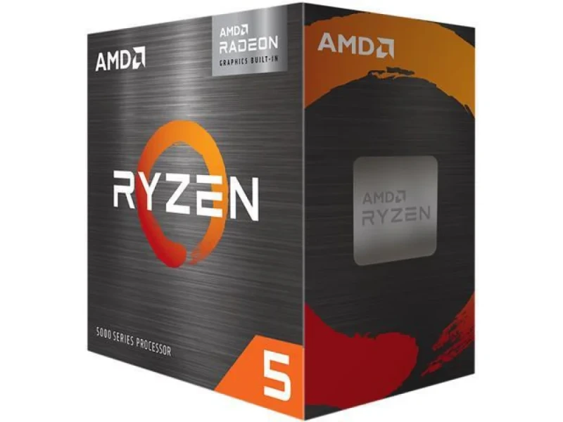 AMD Ryzen 5 5600G 6-Core 12-Thread Desktop Processor with Radeon Graphics, Zen 3, 3.9GHz Base, Up to 4.4GHz Boost, 65W TDP, 19MB Cache, AM4 Socket, Wraith Stealth Cooler - Featured Image